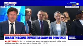 Salon-de-Provence: la visite d'Élisabeth Borne, signe que la région "pèse" auprès de l'État