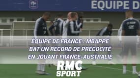 Équipe de France : Mbappé bat un record de précocité en jouant France-Australie