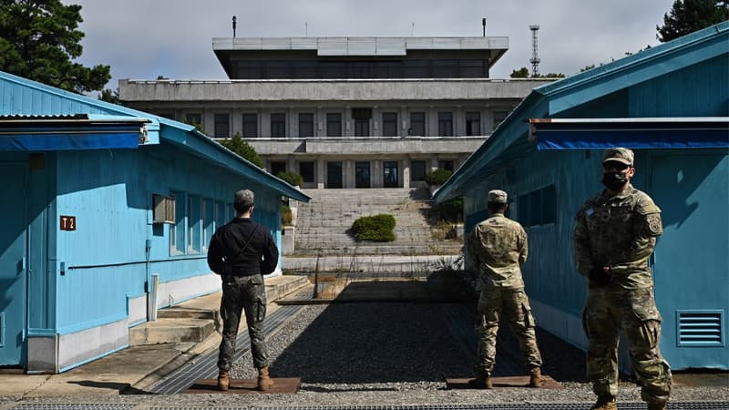 La frontière entre la Corée du Sud et la Corée du Nord 