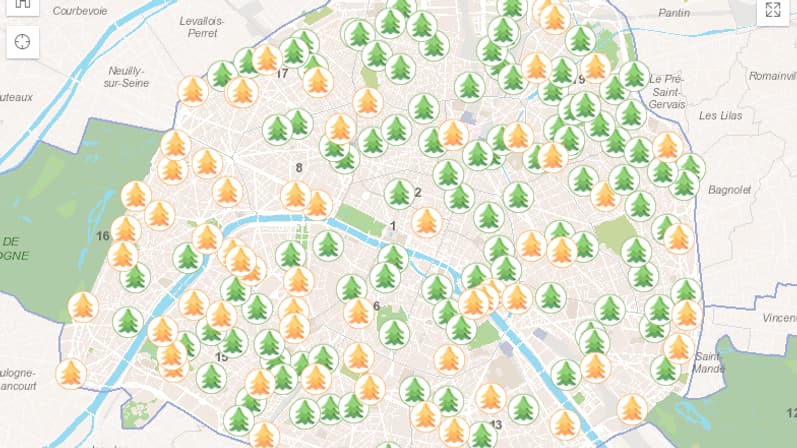 Découvrez les points de collecte de sapins à Paris. 