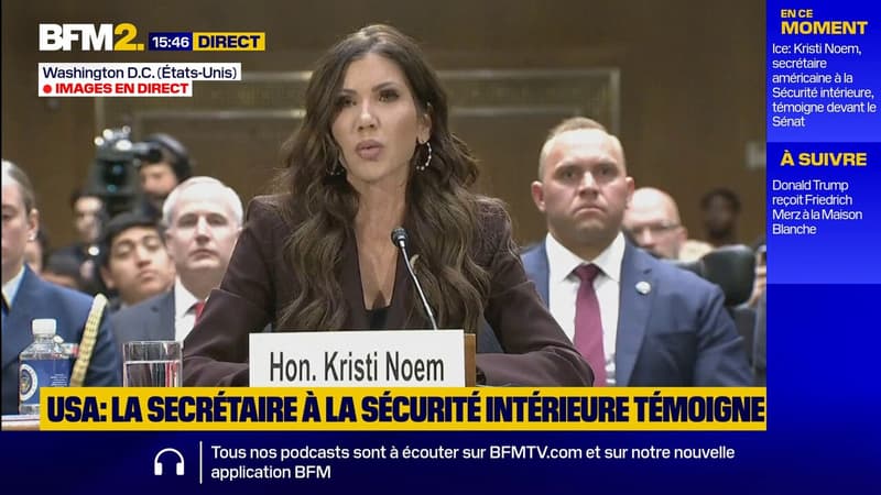 Alex Pretti, "terroriste domestique" ? Face aux sénateurs, la secrétaire américaine à la Sécurité intérieure, refuse de s'excuser