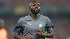 Seko Fofana lors d'un match de la Côte d'Ivoire en en février 2024
