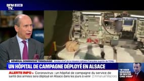 Le général Dominique Trinquand donne des précisions sur le rôle de l'hôpital de campagne déployé en Alsace