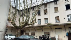 L'immeuble de Caluire touché par un incendie mardi 3 décembre 2024.
