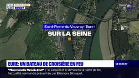 Eure: un bateau de croisière prend feu, 64 personnes évacuées