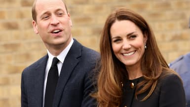 Le prince William et Kate Middleton, respectivement duc et duchesse de Cambridge, le 21 avril 2021 à Londres