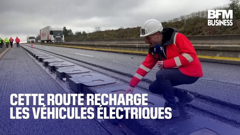 Cette route recharge les véhicules électriques