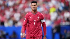 Cristiano Ronaldo lors du match face à l'Ouzbékistan (5-0) ce mardi 23 juin. Le Portugais a inscrit un double.