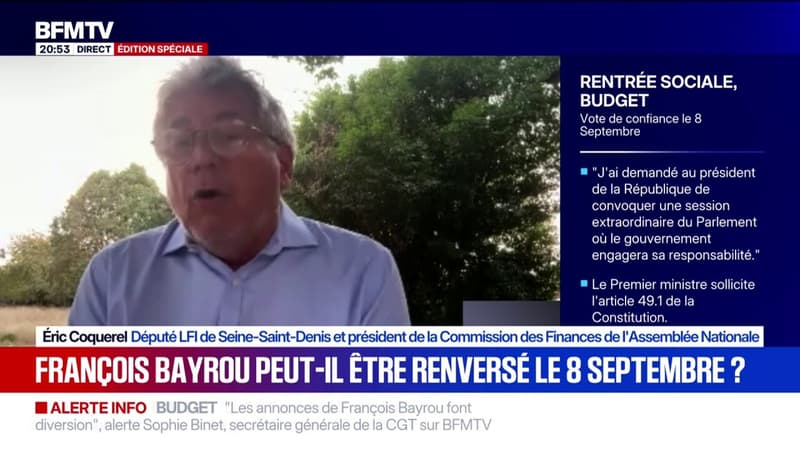 Vote de confiance du 8 septembre: 