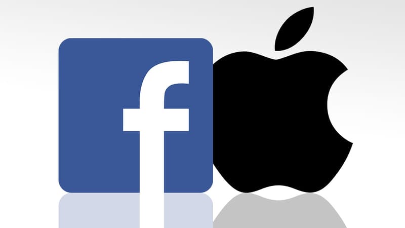 Les logo de Facebook et Apple