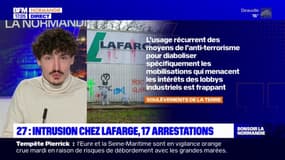 Eure: 17 personnes en garde à vue après des dégradations sur le site Lafarge à Val-de-Reuil
