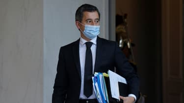 Le ministre de l'Intérieur Gérald Darmanin, le 10 novembre 2020 à l'Elysée, à Paris