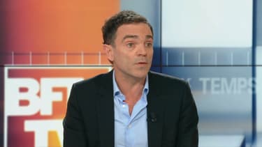 Yann Moix sur le plateau de "Et en même temps" sur BFMTV, le 20 janvier 2019