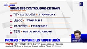Provence: le trafic des TGV et TER perturbé