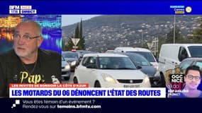 Alpes-Maritimes: les motards dénoncent l'état des routes
