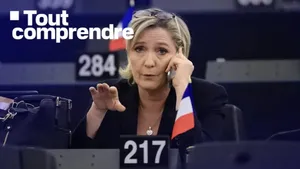 Marine Le Pen au Parlement européen, à Strasbourg, le 17 janvier 2016.

