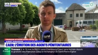 Attaque d'un fourgon dans l'Eure: l'émotion des agents du centre pénitentiaire de Caen