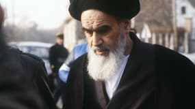 L'ayatollah Khomeiny à Neauphle-le-Château.