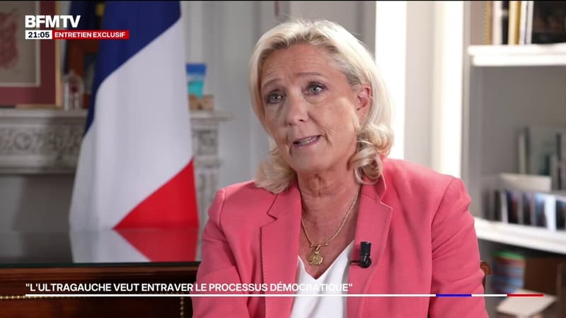 Marine Le Pen: "L'objectif de l'ultragauche est d'entraver le système démocratique"