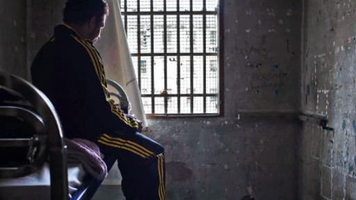 Un détenu dans sa cellule de la prison des Baumettes, à Marseille, en décembre dernier.