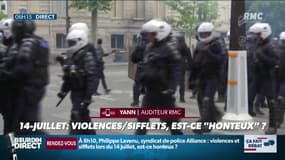 Violences, sifflets après le défilé du 14-Juillet:&nbsp;est-ce "honteux" comme le dit Christophe Castaner?