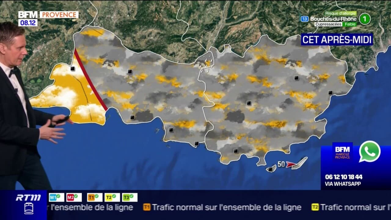 Bouches-du-Rhône Weather: Cloudy Sunday with Temperatures up to 15°C in Marseille