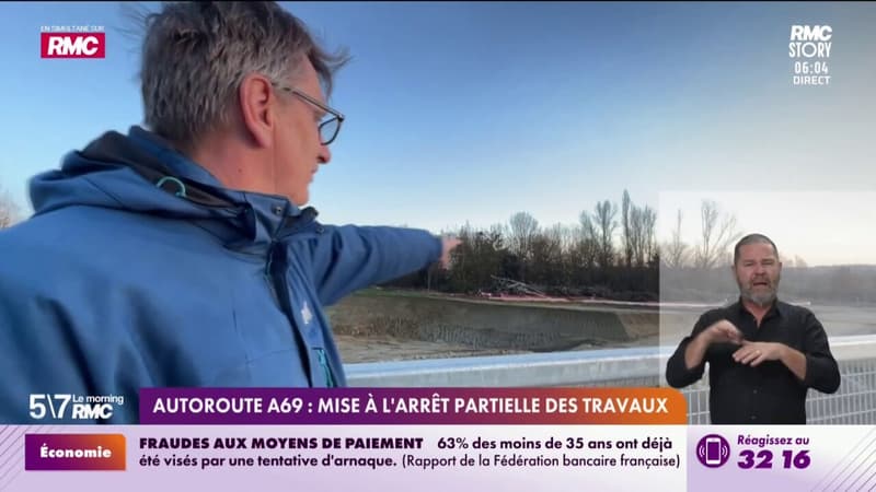 Autoroute A69 : mise à l'arrêt partielle des travaux