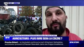 Crise agricole: "S'il faut qu'on aille bloquer à nouveau la chaîne des Pyrénées, les Alpes et le Jura, on saura le faire", assure l'éleveur Jérôme Bayle