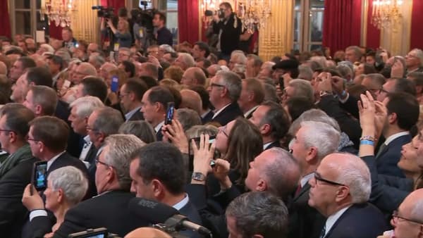 Les maires de France ce mercredi soir à l'Elysée.