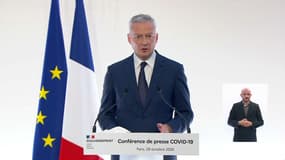 Bruno Le Maire lors de la conférence du presse du 29 octobre 2020