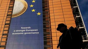 Le siège de la Commission européenne à Bruxelles. Les ministres des Finances de la zone euro ont convenu lundi d'augmenter les ressources du Fonds monétaire international (FMI) de 150 milliards d'euros pour juguler la crise de la dette et se sont assuré l