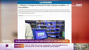 Le braqueur trahi par son plâtre et des malabars 