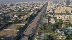 Vue aérienne de la ville de Jeddah, en Arabie Saoudite.