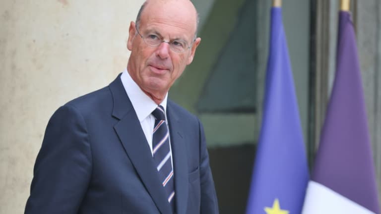 Le ministre démissionnaire de l'Economie Eric Lombard à la sortie de l'Elysée, le 3 septembre 2025 à Paris