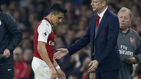 Alexis Sanchez et Arsène Wenger