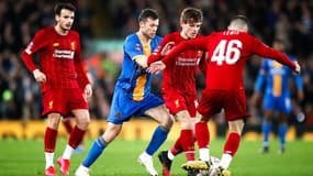 Les jeunes de Liverpool face à Shrewsbury Town, à Anfield le 4 février 2020