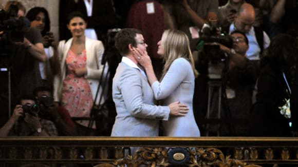 Kris Perry et Sandy Stier se sont mariées à San Francisco