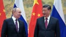 Les présidents russe Vladimir Poutine et chinois Xi Jinping à Pékin le 4 février 2022