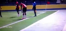 Une violente bagarre entre un joueur et le juge de touche