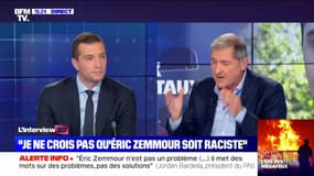 Jordan Bardella: "Je ne crois pas qu'Éric Zemmour soit raciste"