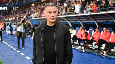Christophe Galtier lors de Troyes-PSG (1-3), le 7 mai 2023