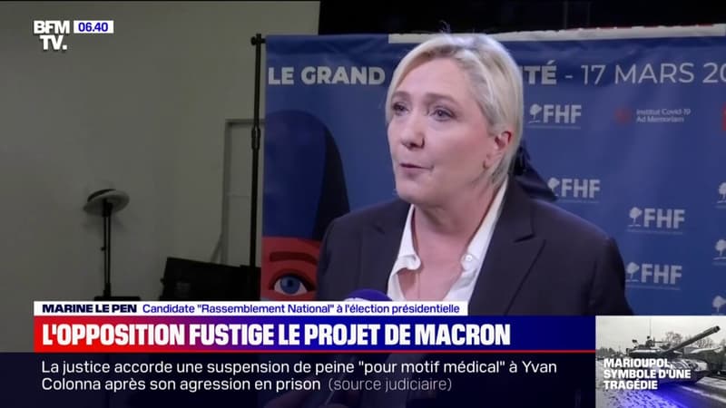 Présidentielle 2022: l 'opposition fustige le programme d'Emmanuel Macron