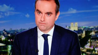 Le Premier ministre démissionnaire Sébastien Lecornu sur le plateau de France 2 le 8 octobre 2025