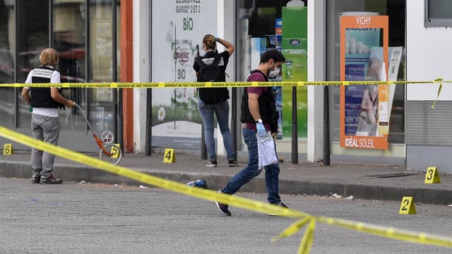 La scène de l'agression