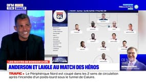 OL: Pierre Laigle et Sonny Anderson au match des héros