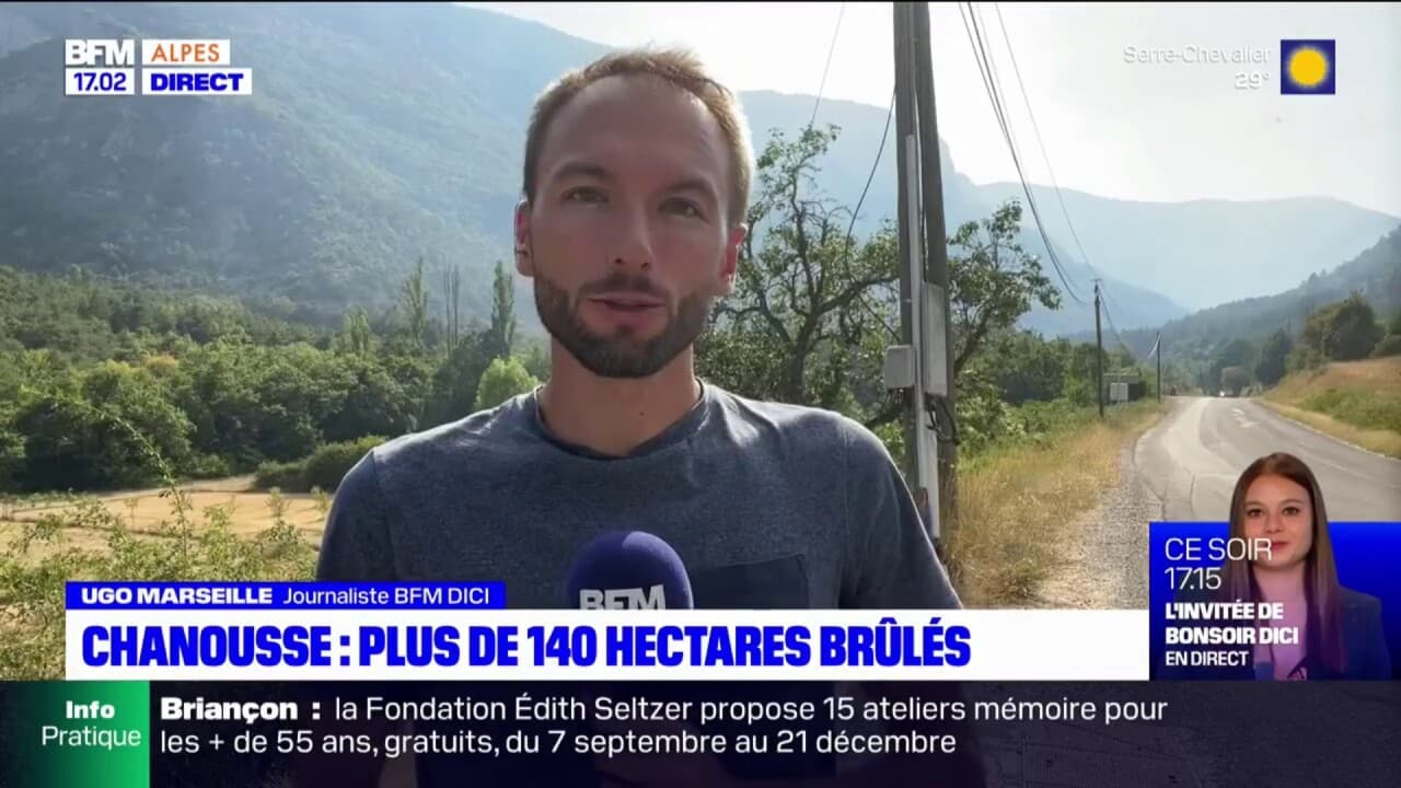 Chanousse une centaine d'hectares partie en fumée, 300 pompiers mobilisés