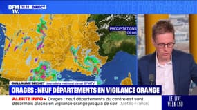 Orages : neuf départements en vigilance orange - 19/07