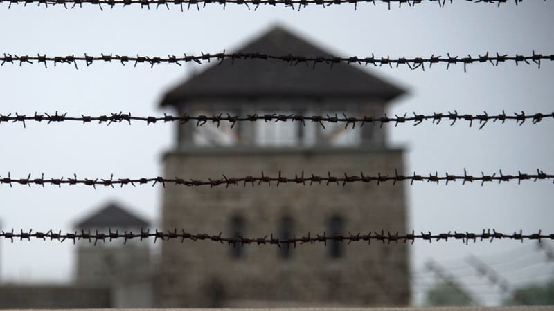Le camp de concentration nazi de Mauthausen, dans le nord de l'Autriche, le 28 avril 2015.