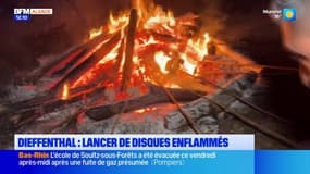 Dieffenthal: le traditionnel lancer de disques enflammés pour chasser l'hiver