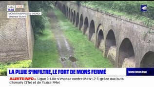 Mons-en-Baroeul: la pluie s'infiltre, le fort fermé